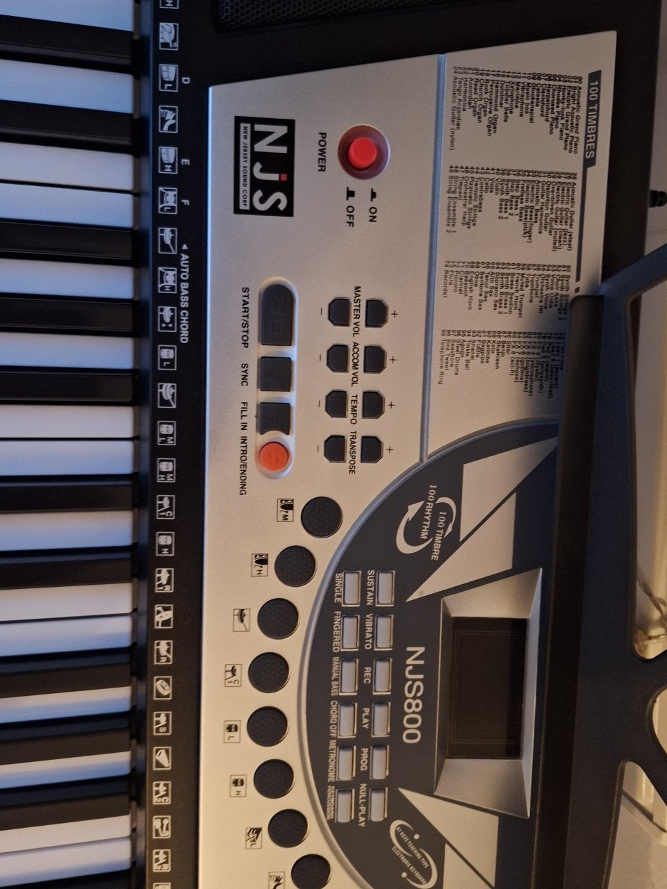 NJS 800 keyboard