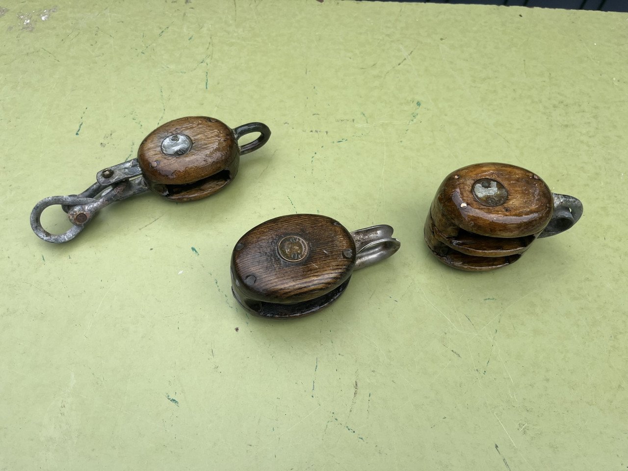 Kleine katrollen, hout