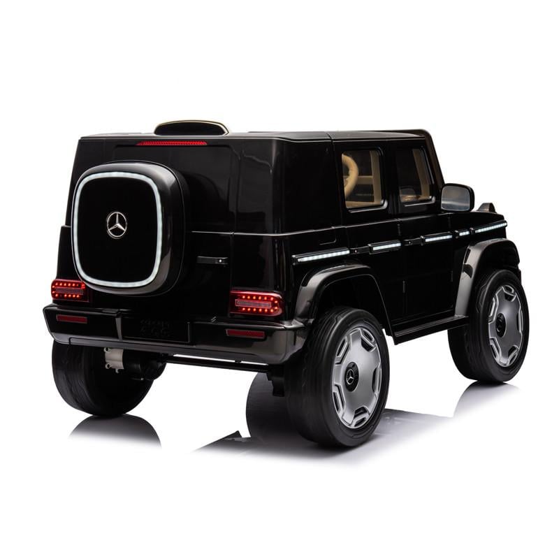 Elektrische Kinderauto 12V–Mercedes-Benz G-Klasse EQG | Zwart