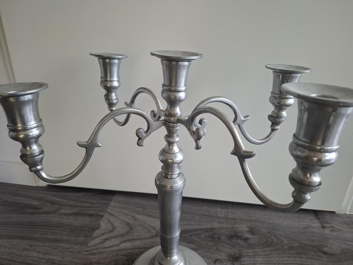 Rivièra Maison l zilveren kandelaar l 50 cm hoog x 42,5 cm breed