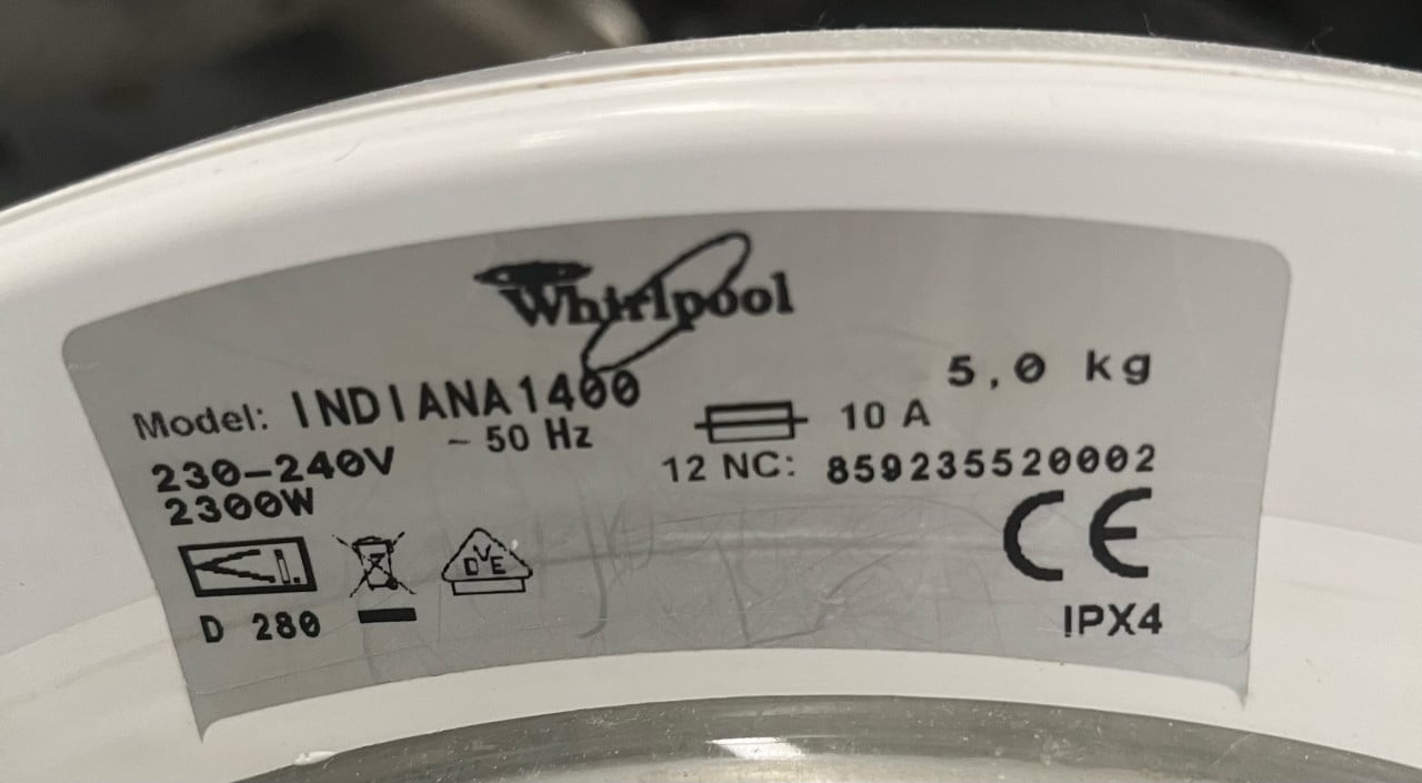 Wasmachine Whirlpool Indiana 1400