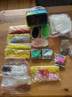 Heel veel Hama strijkkralen....