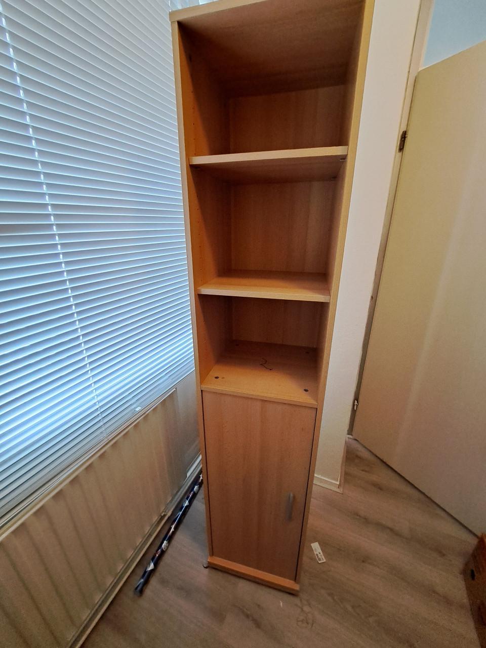 Draai spiegelkast 1 kant opbergruimte anderekant een grote passpiegel