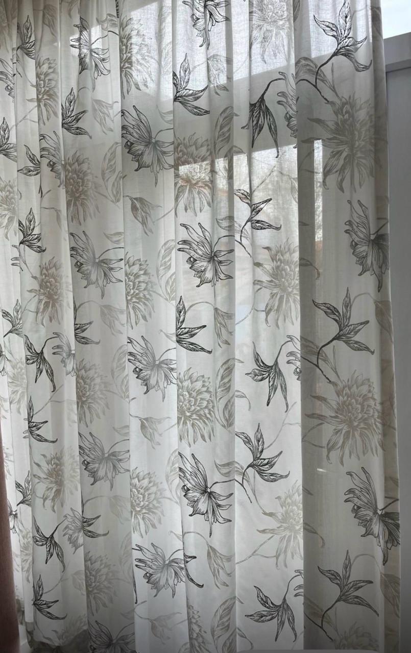 In between gordijnen met print