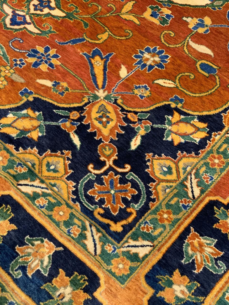 🧡Schitterend Sfeervol Kleurrijk Handgeknoopt Vloerkleed uit India🧡