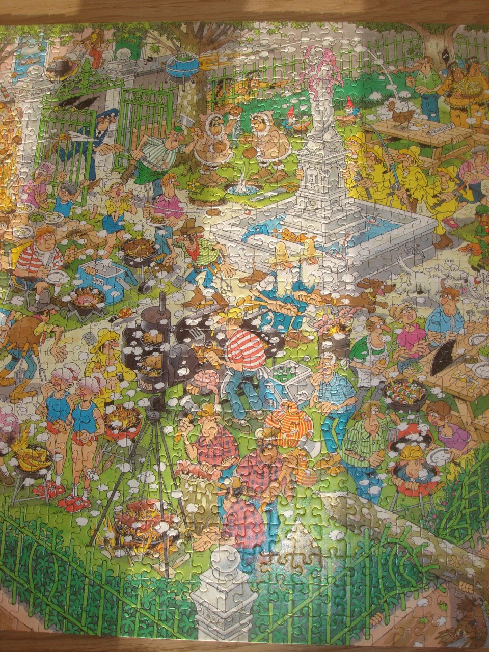 Complete Jan van Haasteren puzzel bbq Party  1000 stukjes