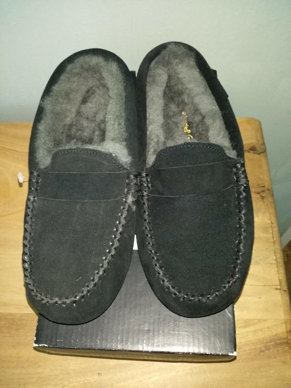 Zwarte pantoffels dames Hush puppies nieuw