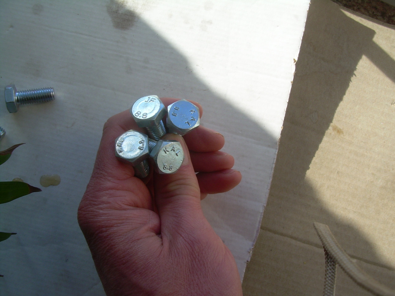 Tapbouten M10 x 25 mm staal