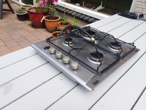 Gaskookplaat inbouw
