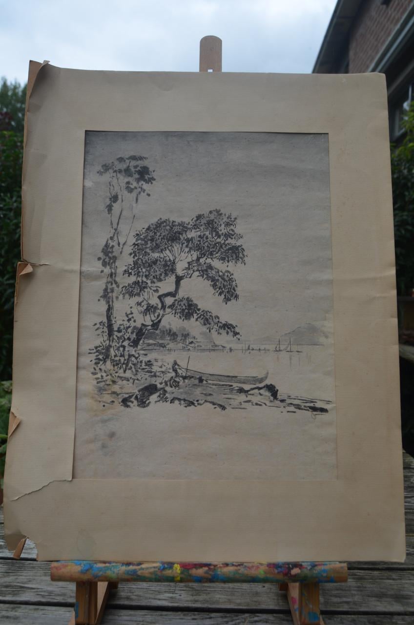 Japanse houtsnede 'Doréh baai'