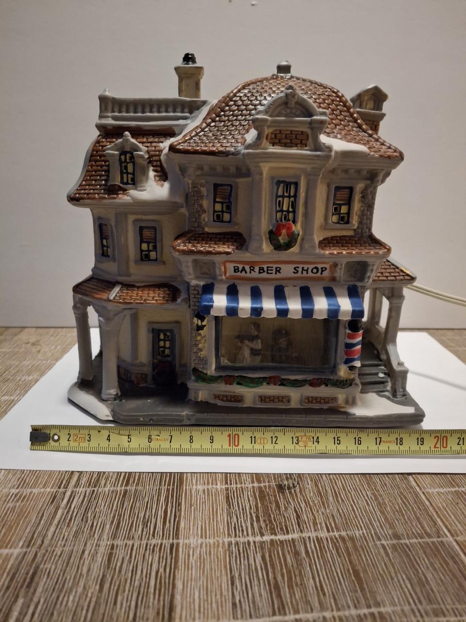 Kerst dorp winkel kapper .