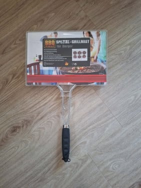 BBQ Grillrooster voor hamburgers nieuw in de verpakking