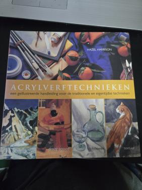 Boek Acrylverftechnieken van auteur Hazel Harrison. 2003