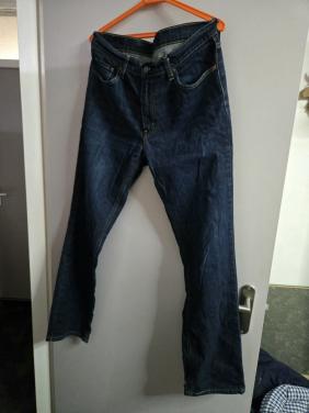 Donkerblauwe Levi's jeans Maat W33-L34 met een rechte pasvorm