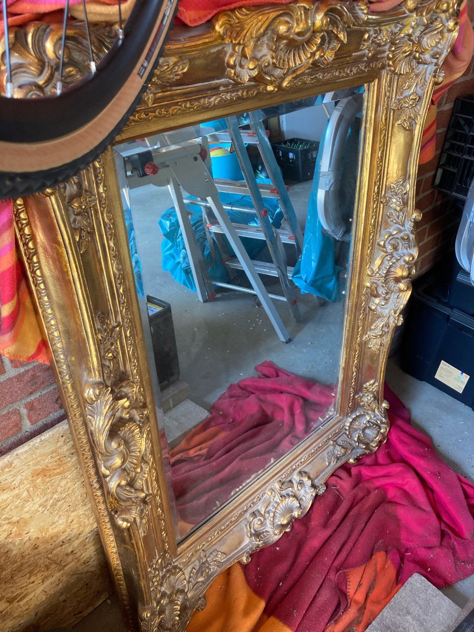 Brocante spiegel groot