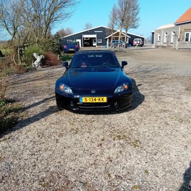 Honda S2000 2005 123.000 km. Zwart / Rood leer
