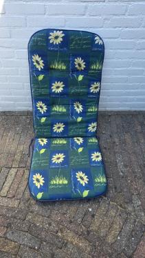 4 kussens voor tuinstoel of strandstoel