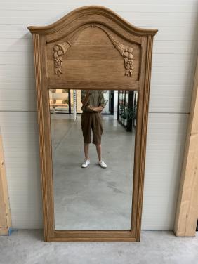 Spiegel blank eikenhout 180 x 75 cm