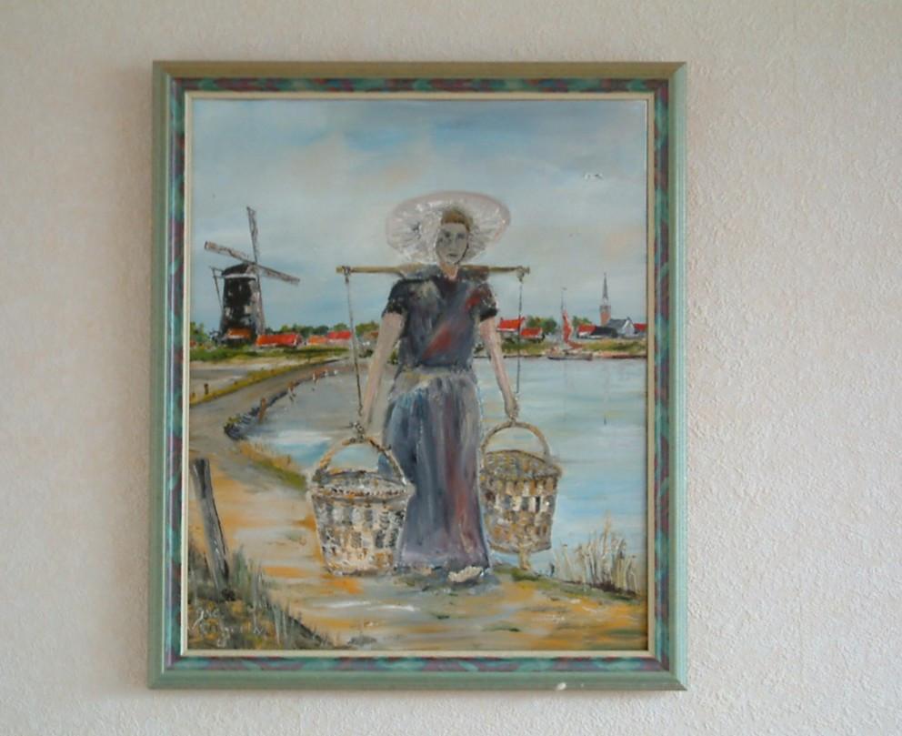 Arnemuiden met molen