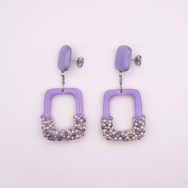 Elegante rechthoekige oorhangers