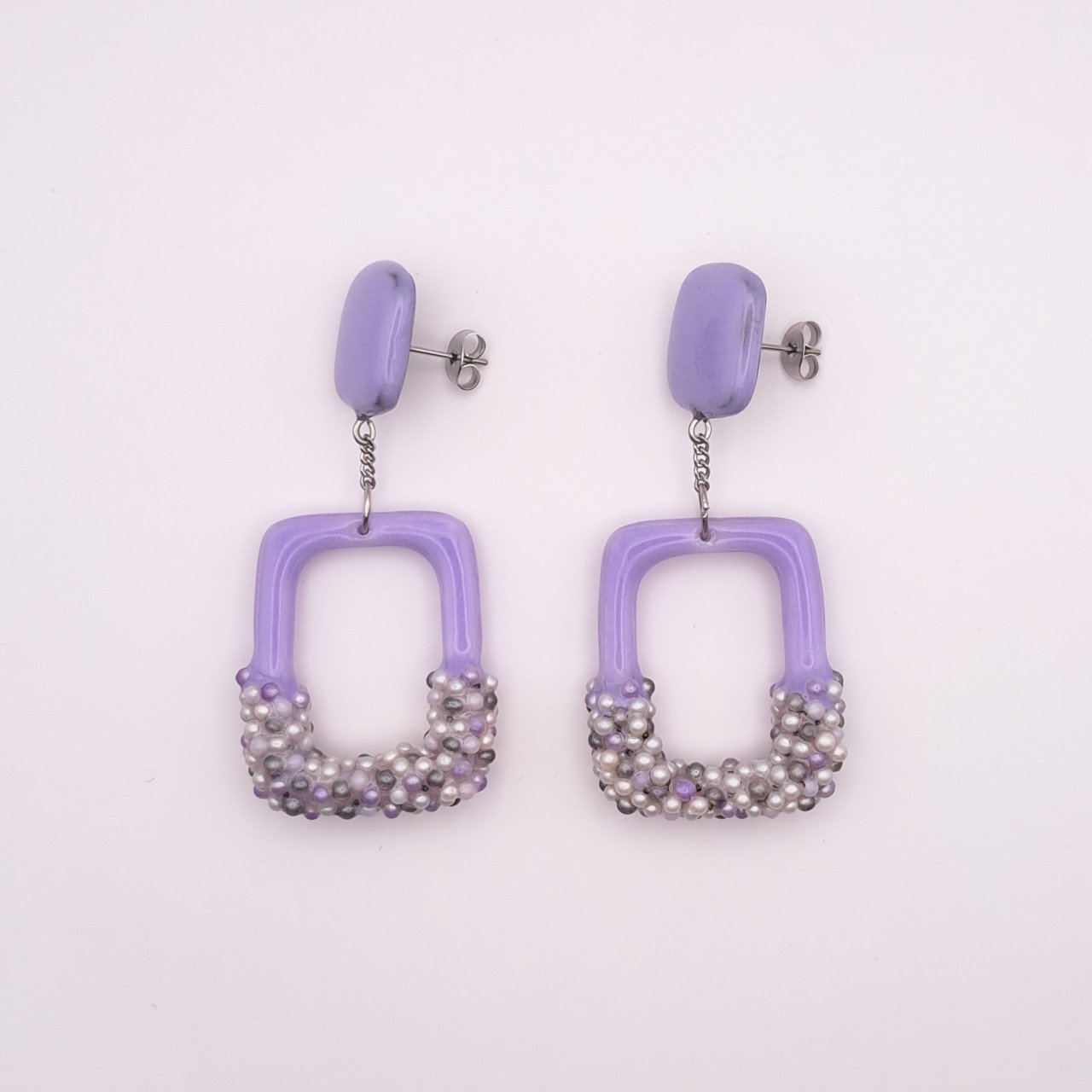 Elegante rechthoekige oorhangers