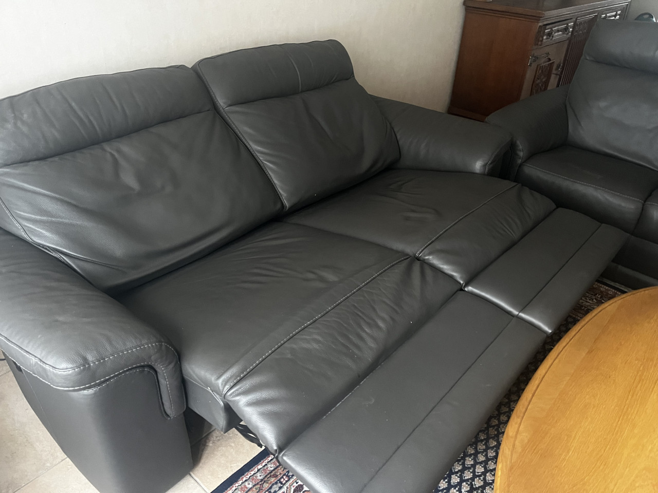 Relax lederen 2,5 en 3 zits bank