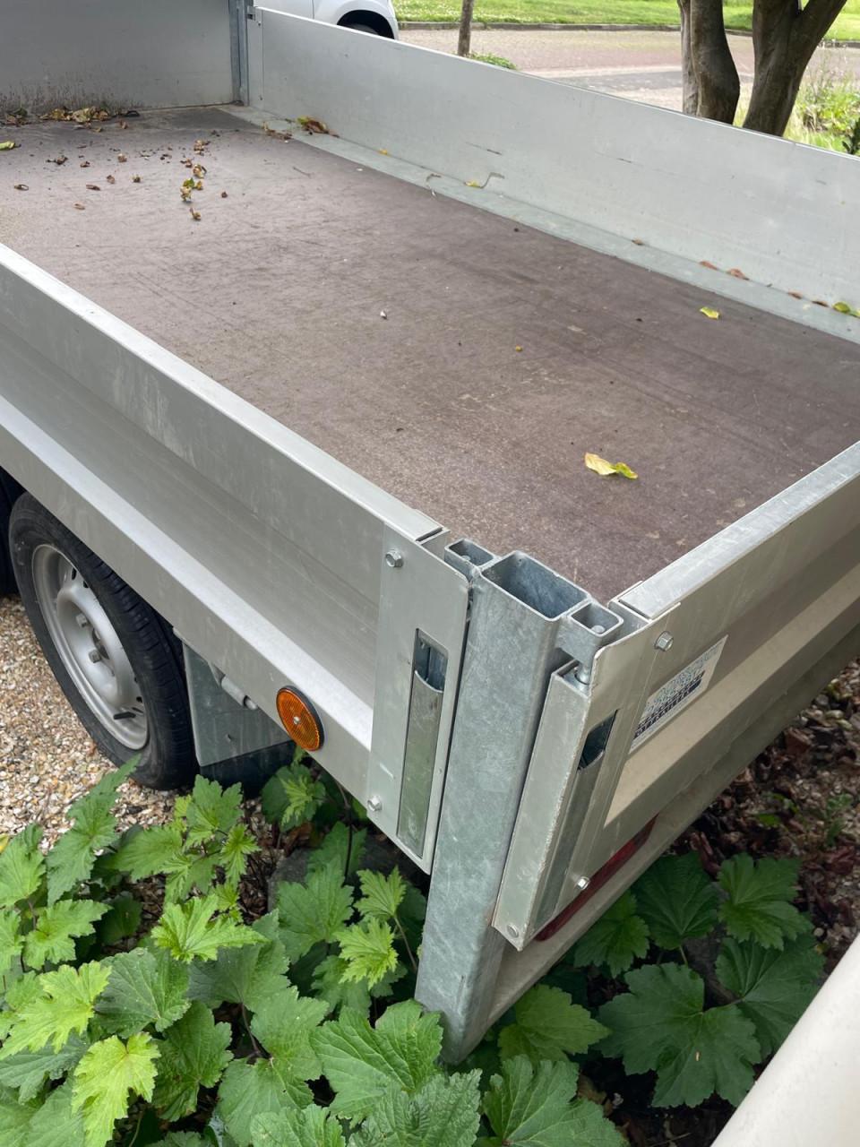 Tandemas kip aanhangwagen