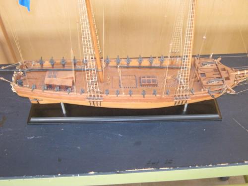 Scheepsmodel Franse brik.