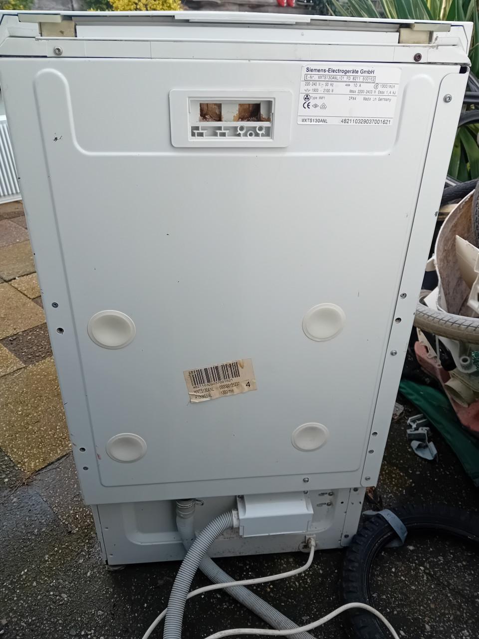 Wasmachine boven lader