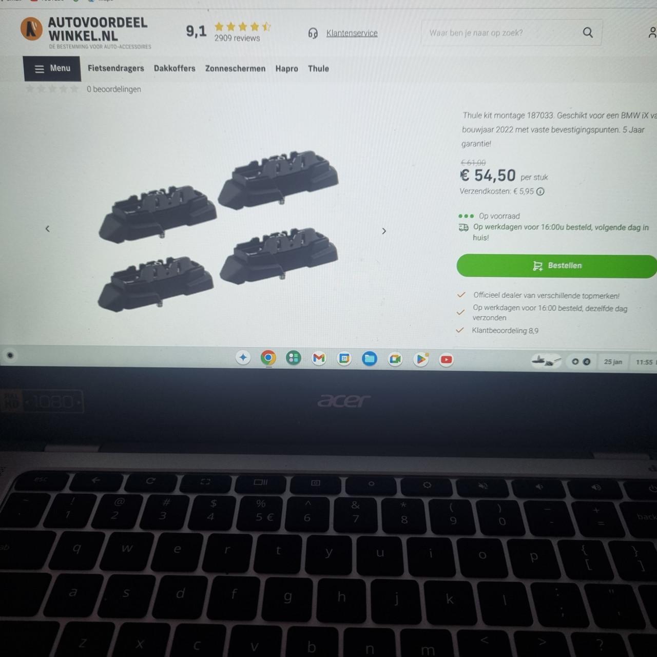 Thule dakdragers sets..lees goed