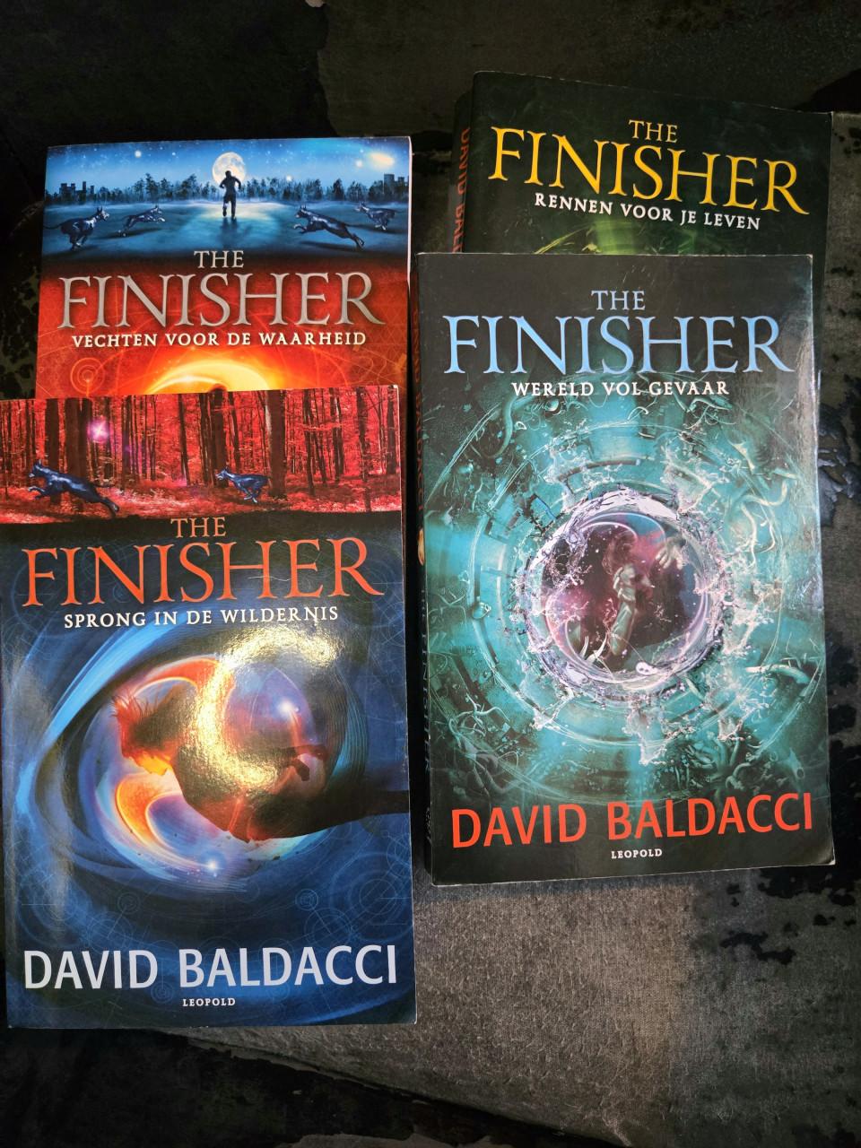 4 boeken uit de The Finisher-serie van David Baldacci.