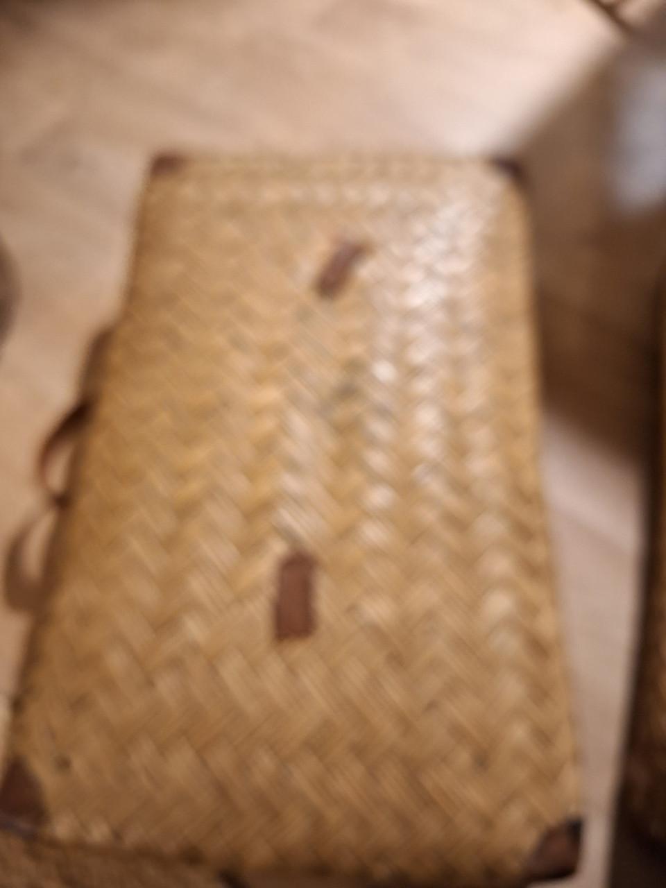 Vintage rotan koffer