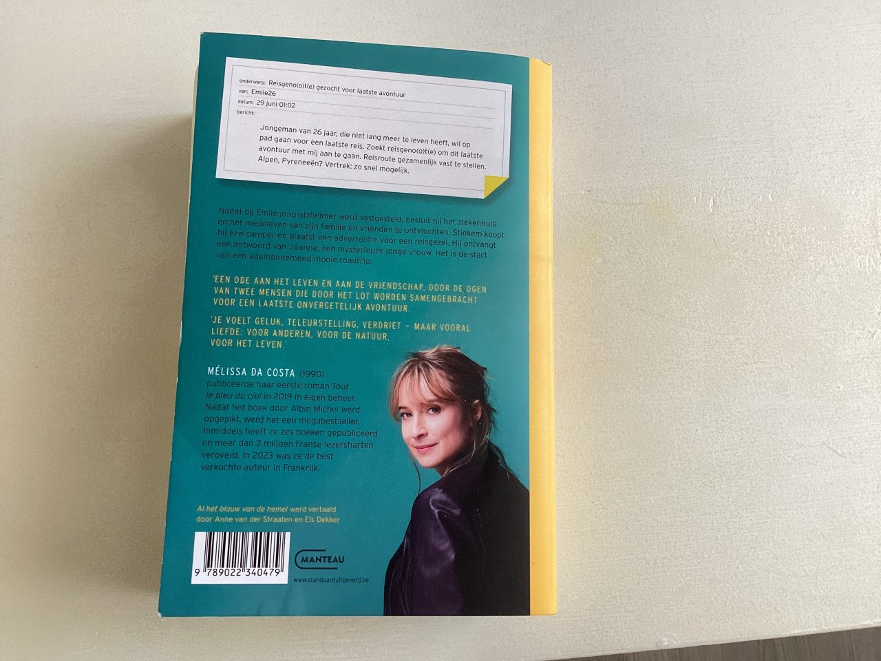 Al het blauw van de hemel Melissa Da Costa