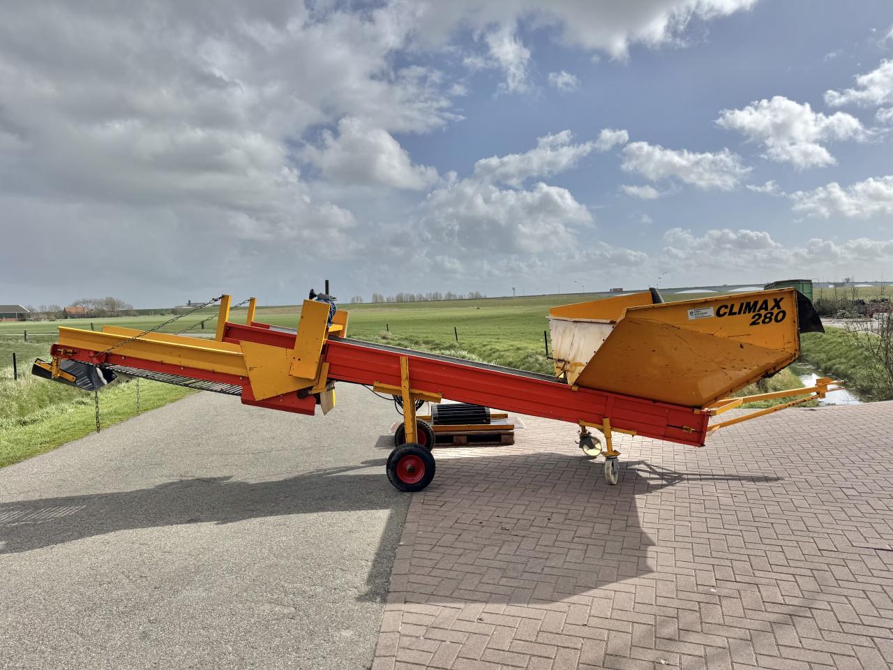 Climax CSB280 stortbak met zeefband