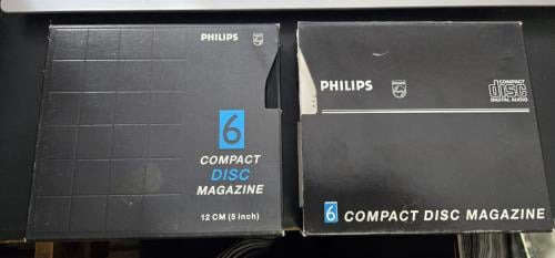 2 stuks Philips SBC3590 Compact Disc Magazine (cartridge),6CD's