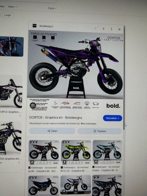 DORTOS Graphics kit purple  (RIEJU MRT 50  (model 2024)    NIEUW!! NIEUW!!