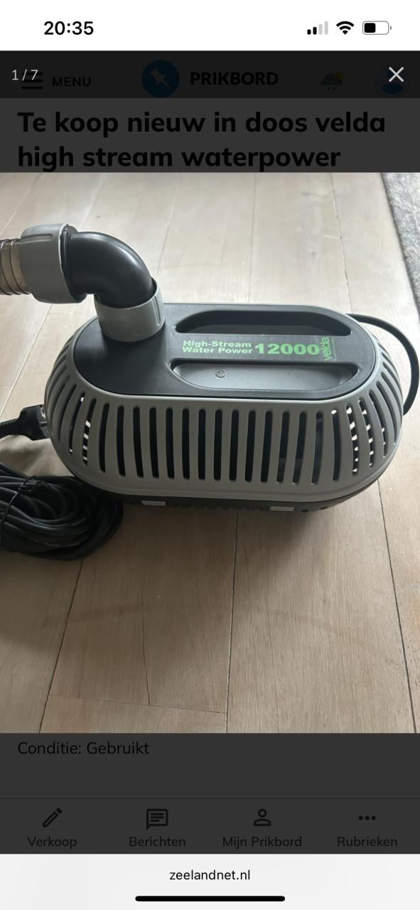 Te koop nieuw in doos velda high stream waterpower power 12000 Vijverpomp