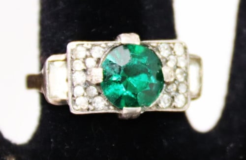 Antieke zilveren ring ( gemerkt )