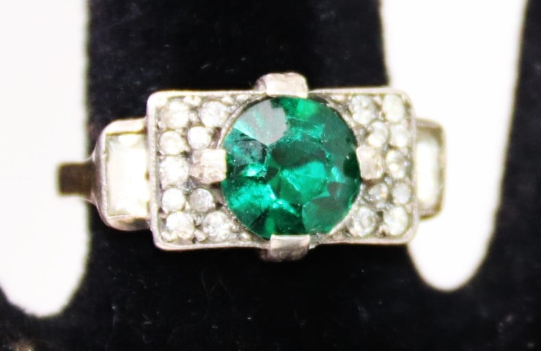 Antieke zilveren ring ( gemerkt )