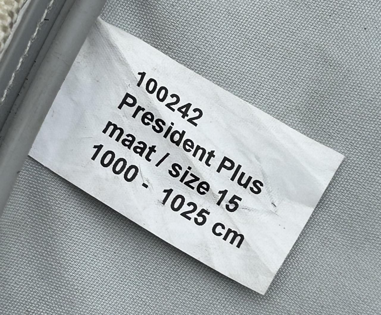 Luifel maat 15 NIEUW (president plus)