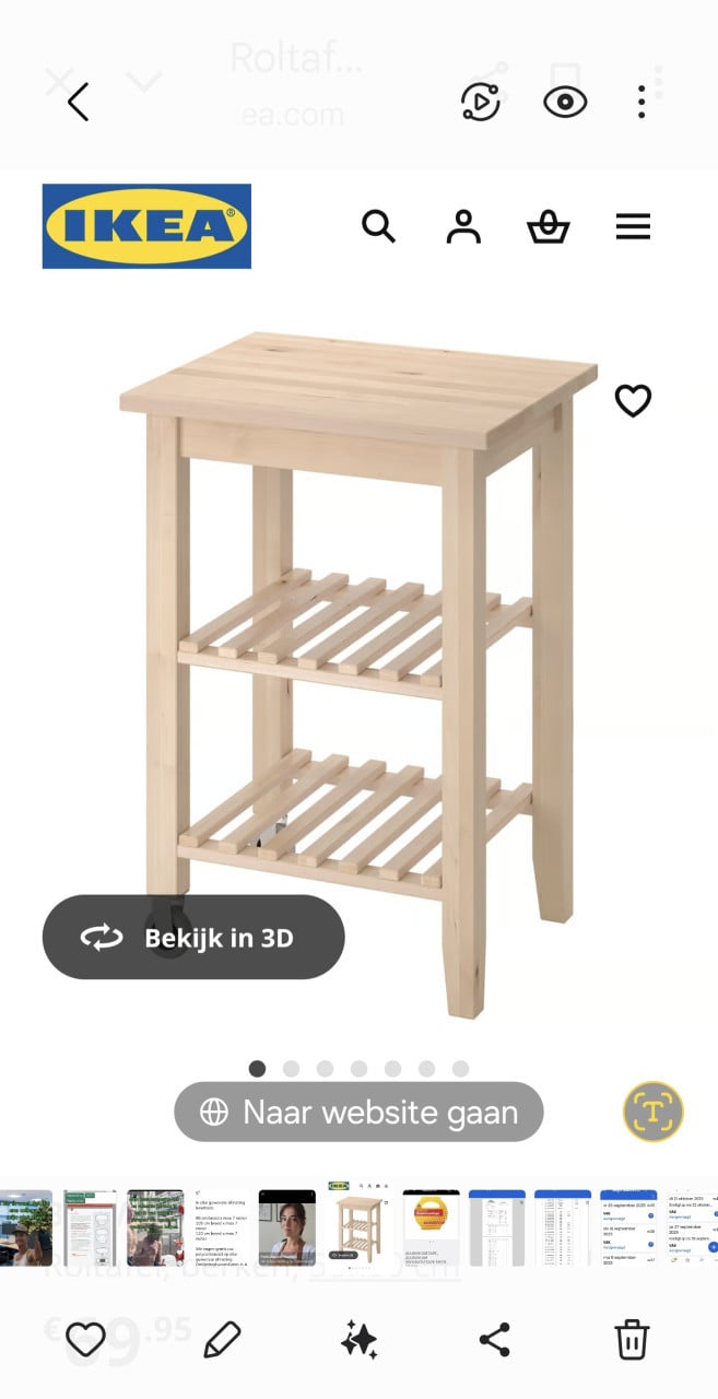 Trolley van ikea zie foto.s