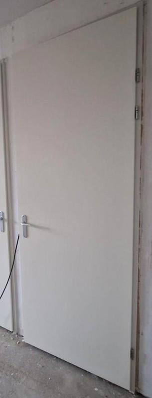 2 Opdekdeuren  Binnendeuren Alpine wit - met kleine beschadigingen