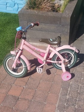 Roze kinderfietsje