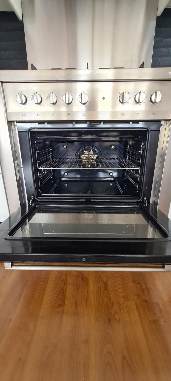 Siemens Solitaire RVS gasfornuis met oven, groot model