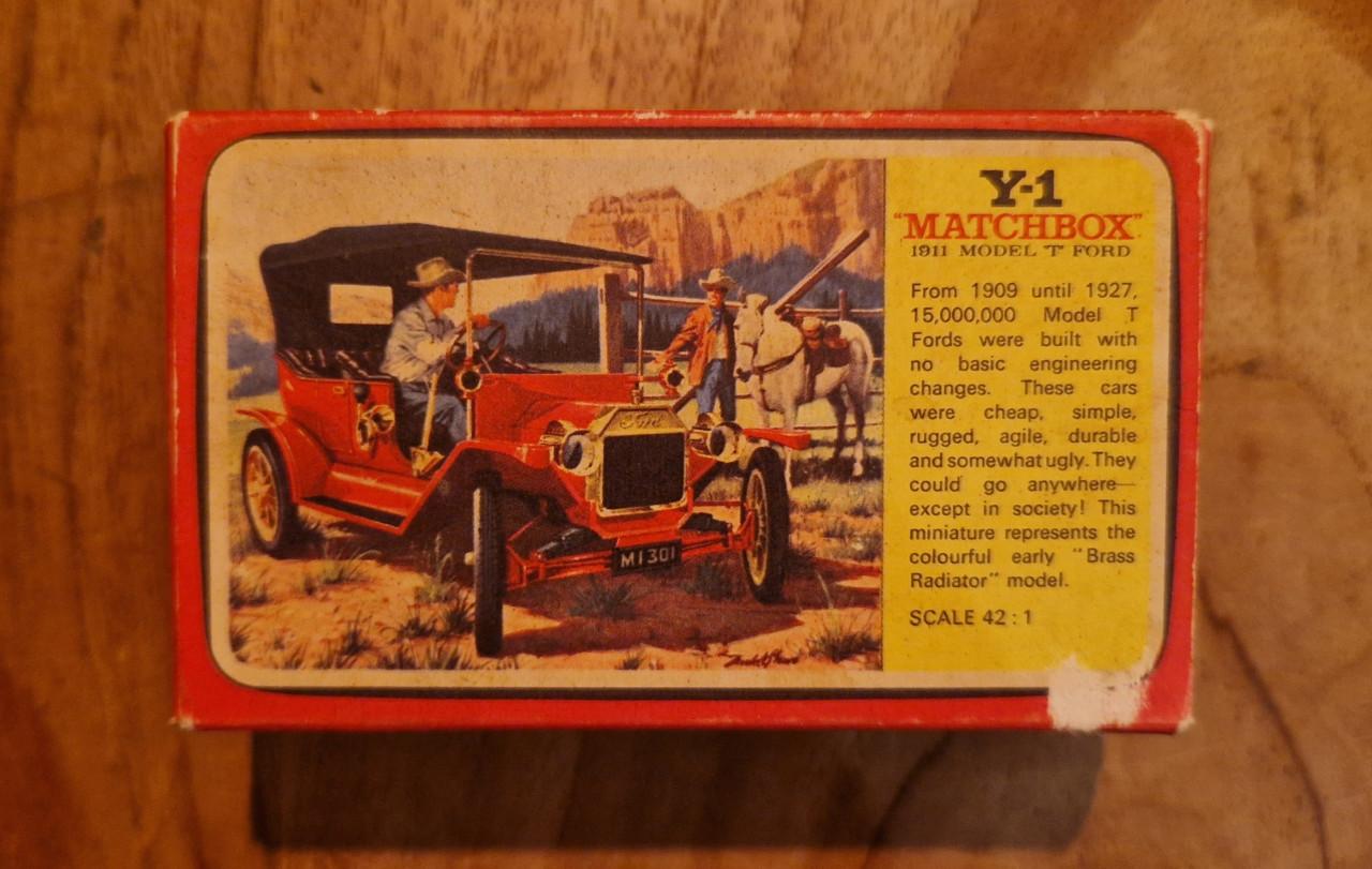 Matchbox Models of Yesteryear Y-1 1911 Model T Ford