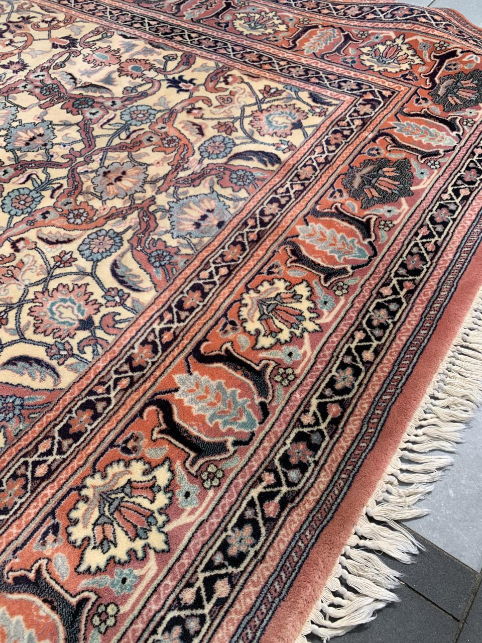 💐Prachtig Sfeervol Oud Roze Vintage Vloerkleed Zuiver Scheerwol💐