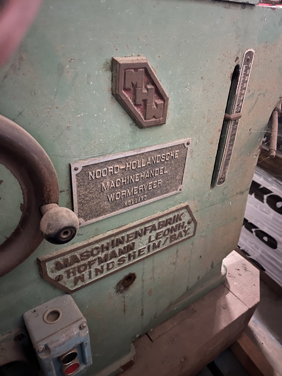 Schaaf machine vlakvandikte bank