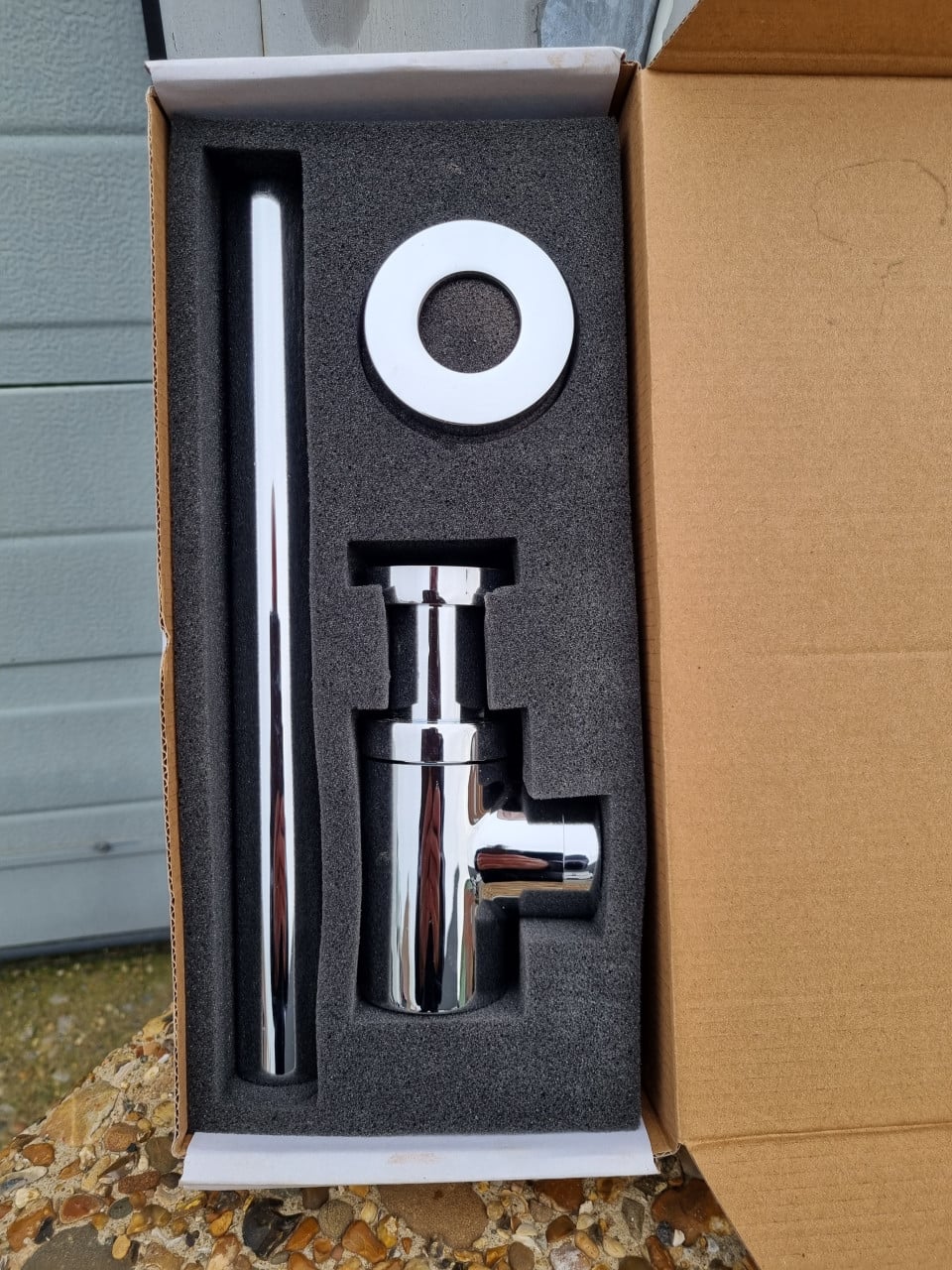 Design bekersifon chroom