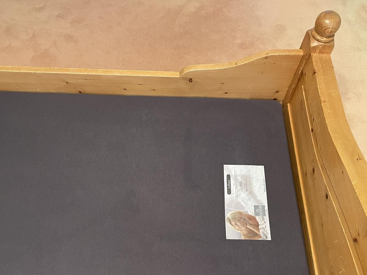 Grenen ledikant, 2 persoons, voor boxspring 2 * 180*220 cm, vintage