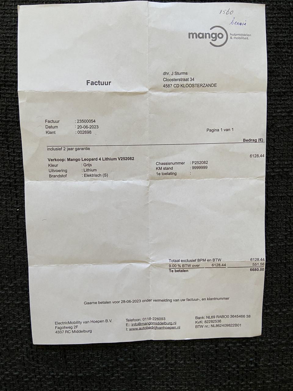 MANGO LEOPARD 4 LITHIUM V25082 RIJBEREIK 100-125KM